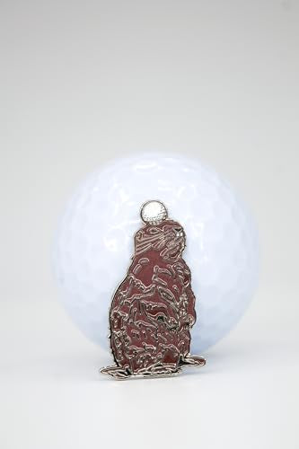 Funny Golf Ball Marker with Magnetic Hat Clip - Gopher Design