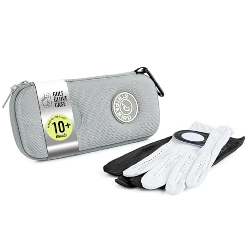 Stripebird Performance Golf Gloves Case - Cool Gray Storage & Organizer