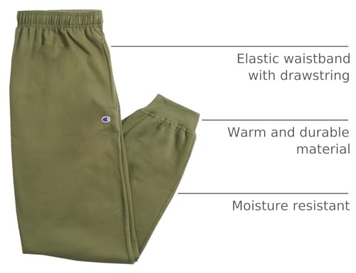 Champion Big & Tall Powerblend Sweatpants for Men - Olive, 2X Tall