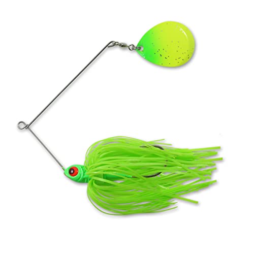 Reed Runner Single Spin Spinner Bait - 3/8 Oz - White Shad