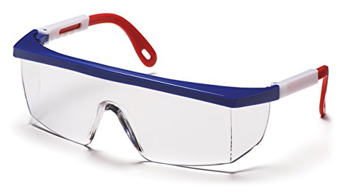 Safety Eyewear with 3.0 Ir Filter Lens - Black Frame & Red/White/Blue Frame Options