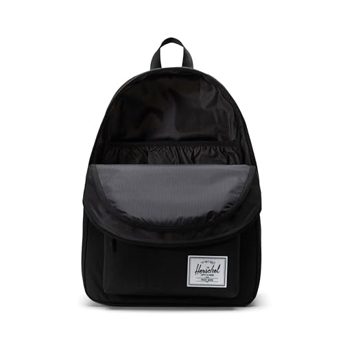 Classic Black Backpack - 30L Sustainable Design with Laptop Compartment