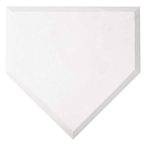 Rubber Baseball & Softball Home Plate - 17" x 17" - Weather-Resistant