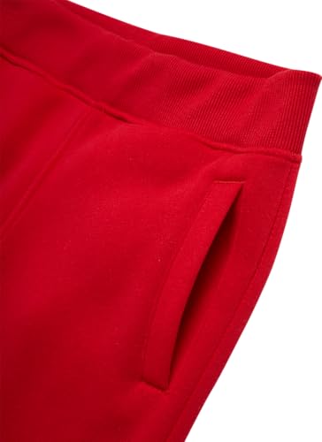 Fleece Jogger Pants for Big Boys - Age 8-18 / Size 14-16 / Red