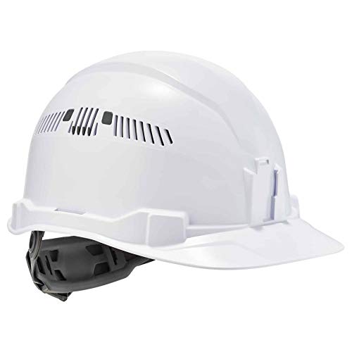 Ergodyne - 60144 Vented Hard Hat Cap Style, Ratchet Suspension, Class C, Skullerz 8972,White