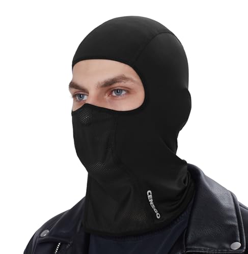 CENSGO Motorcycle Balaclava Face Mask,Cooling Helmet Liner with Mesh