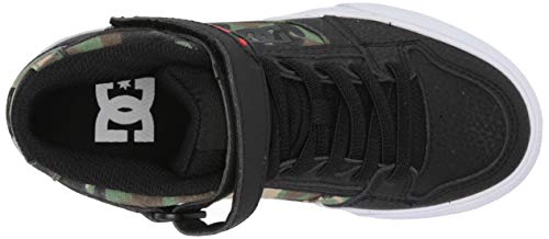 DC Shoes Unisex Kids' Pure High Elastic Lace High-Top Shoes Black Camo - ADBS300324-BLO