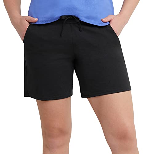 Women's Cotton Jersey Pocket Shorts with Drawstring - 7" Inseam
