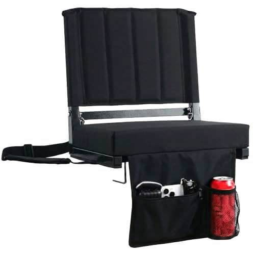 Padded Stadium Seats with Back Support for Bleachers - 2.8" Thick