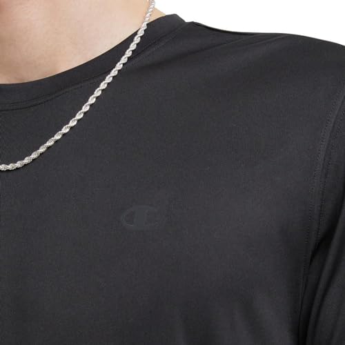 Champion Men's Big & Tall 3X-Large Black Sport T-Shirt Moisture Wicking Anti-Odor Athletic Tee