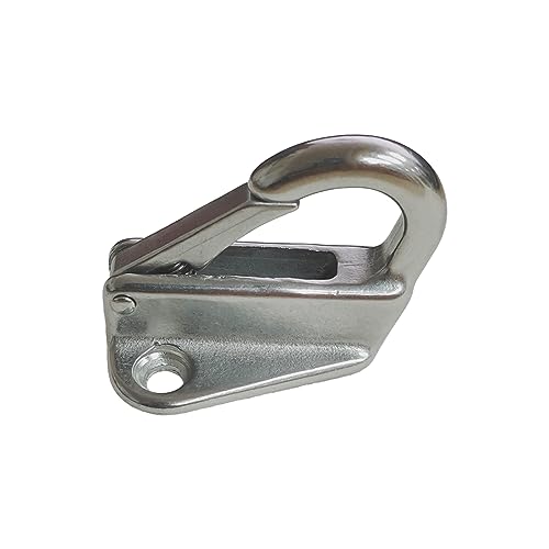 316 Stainless Steel Boat Fender Hanger Hooks – 4 Pack Heavy-Duty Safety Clip Snap Attach