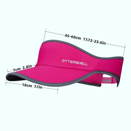 OTTERSHELL Running Visor Hat for Men & Women - One Size Grey
