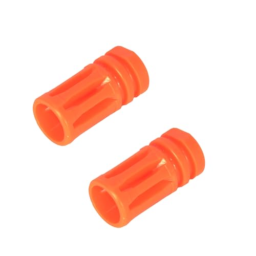 Airsoft M4 Orange Tip Compliant 14mm Non-Threaded - 2 Pack