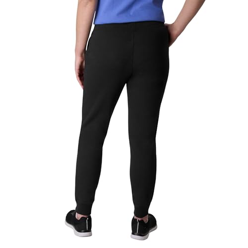 Hanes EcoSmart Open-Bottom Fleece Sweatpants, 29" Inseam, XL Ebony – Pocketless Lounge Joggers