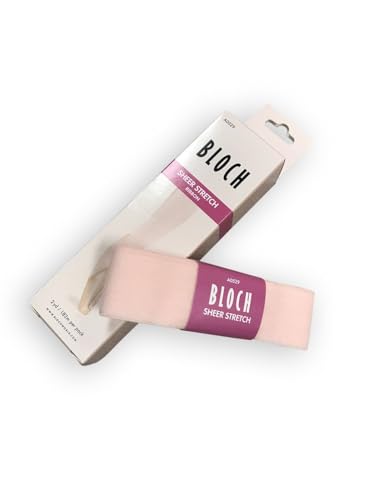 Sheer Stretch Ballet Pointe Shoe Ribbon - Pink, 2 Yards