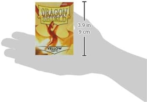 Dragon Shield | Matte Card Sleeves - 100 CT Standard Size | Smooth & Durable for TCGs | Yellow