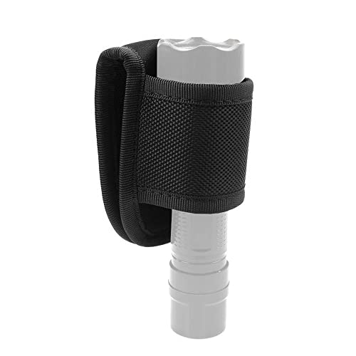 Nylon Tactical Flashlight Holder - Open Top Carry Case for Hiking