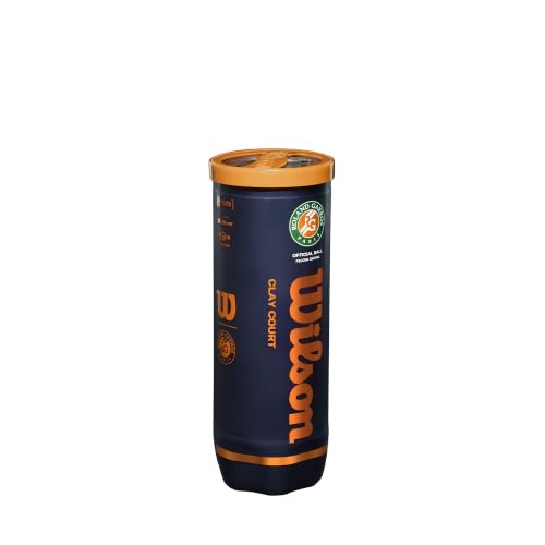 Clay Tennis Balls - Wilson Roland Garros 3 Ball Can - Yellow