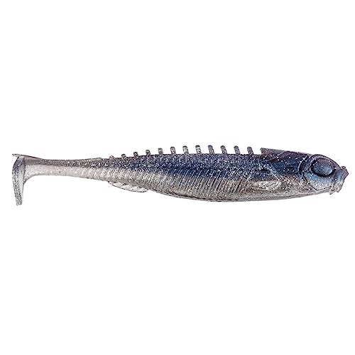 Paddle Shad Floating Soft Plastic Minnow Bait - Blue Back Shad 4"