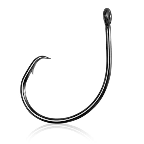 Circle Hooks 1X Strong - 30 Pack | Freshwater & Saltwater #1/0