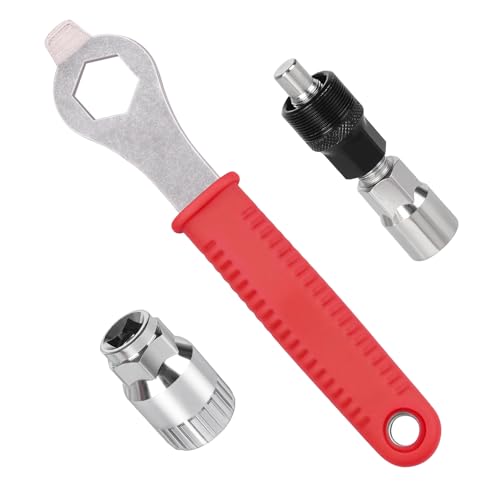 3-Piece Bike Crank Puller and Bottom Bracket Removal Tool Kit