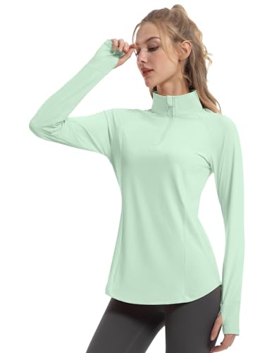 Women's Long Sleeve Sun Shirt - UPF 50+ UV Protection - Large Sage Green