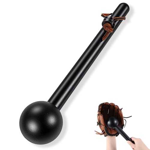 12-Inch Baseball Glove Mallet - Rubberwood Glove Shaper - Black