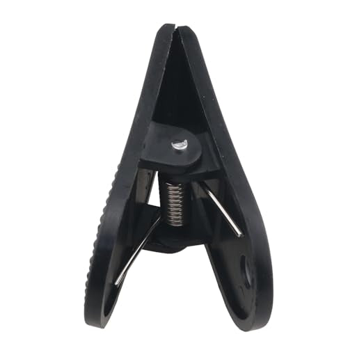 Treadmill Safety Switch Clip - Spring Loaded Black Gym Clip