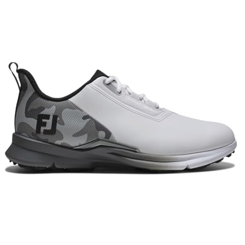 FootJoy Men's FJ Fuel Golf Shoes - Arctic White/Gray Camo