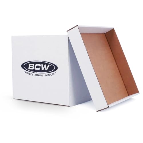 BCW Vinyl Record Storage Boxes 3 Pack – Holds 65 LPs Each, Stackable with Handles