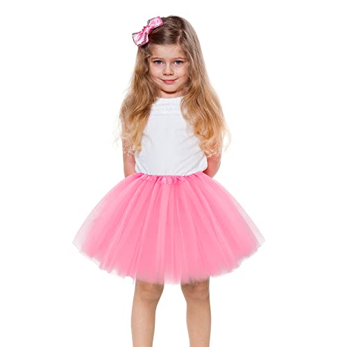 Layered Tutu Skirt for Toddler Girls - Pink Ballet Dance Costume