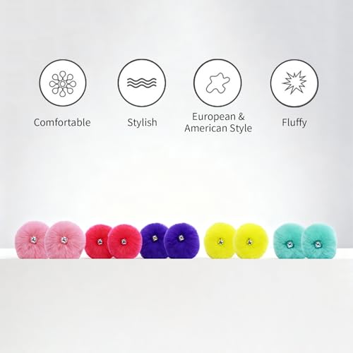 Roller Skate Pom Poms with Bells - Mint Green, 2 Pieces