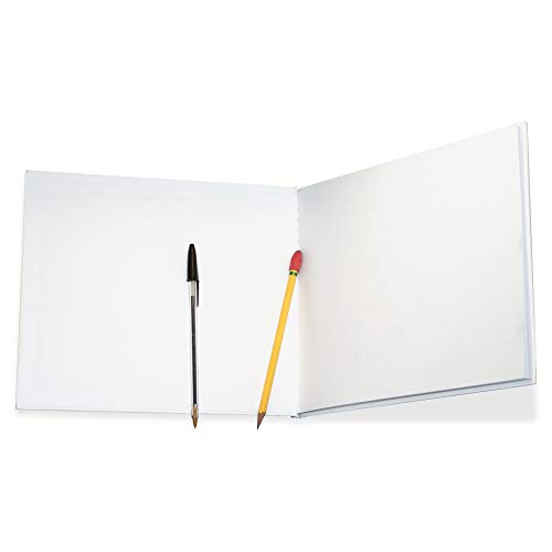 Hardcover Blank Book for Kids - 6" x 8" Landscape Writing and Drawing Journal