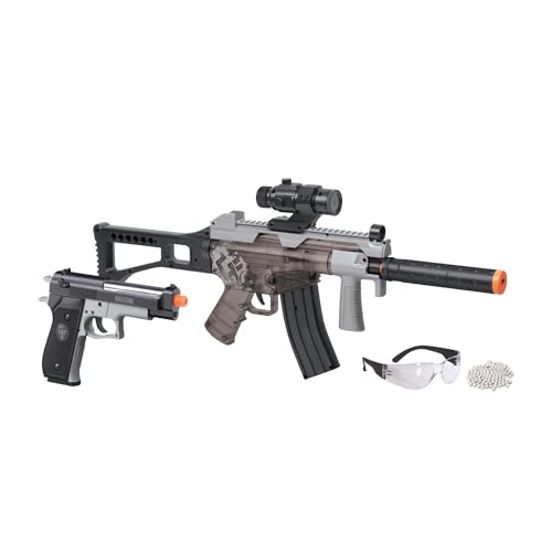 Airsoft Rifle Kit with 10-Shot Magazine - Grey, One Size