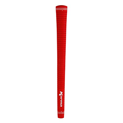 Red Jumbo Golf Grip - Karma Velour for Men, Women, Juniors