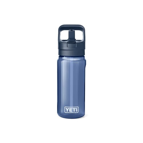 600 mL Yonder Water Bottle with Straw Cap - Navy