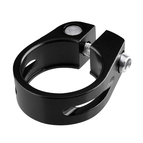 Bicycle Seat Post Clamp - Aluminium Alloy, 34.9mm - Black