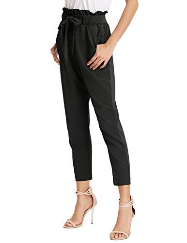 GRACE KARIN Women’s High Waist Business Casual Work Pants Black Large