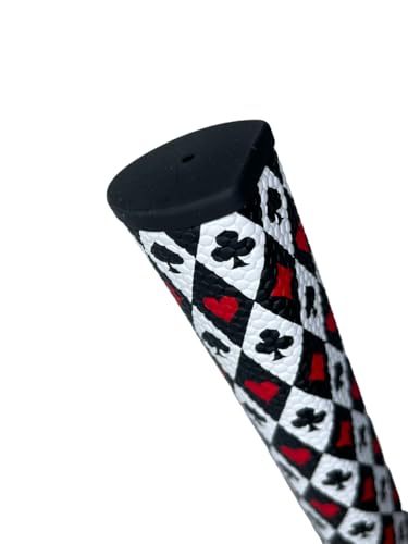 Jackputts Gambler Midsize Pistol Putter Grip for Golf Clubs - Fun Card Design