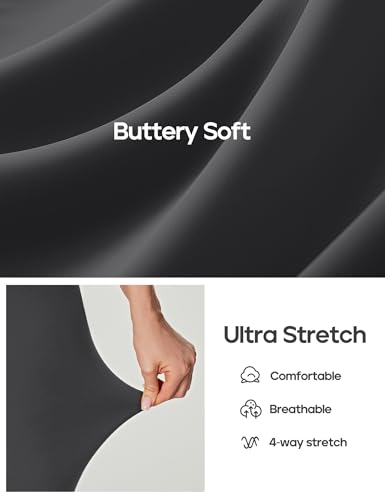 Buttery Soft High Waisted Yoga Leggings with Pocket - Grey/S-M