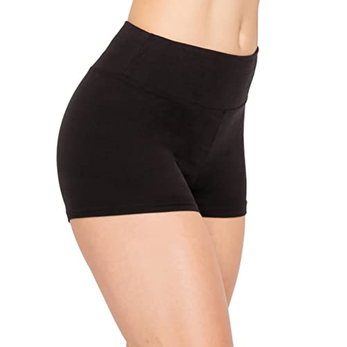 High Waisted Yoga Shorts for Women - Anti-Chafing Biker Shorts