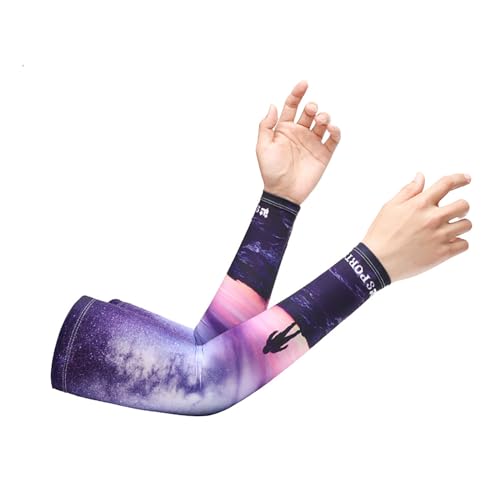 UV Sun Protection Compression Arm Sleeves - Starry Sky