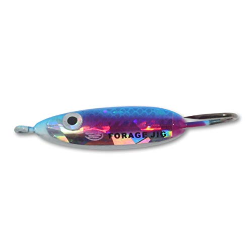 Super Glow Perch Forage Minnow Jig - 6 Pack Ice Fishing