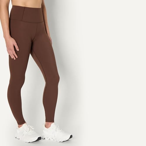 High Waist Full Length Gym Workout Leggings - Rich Hazel