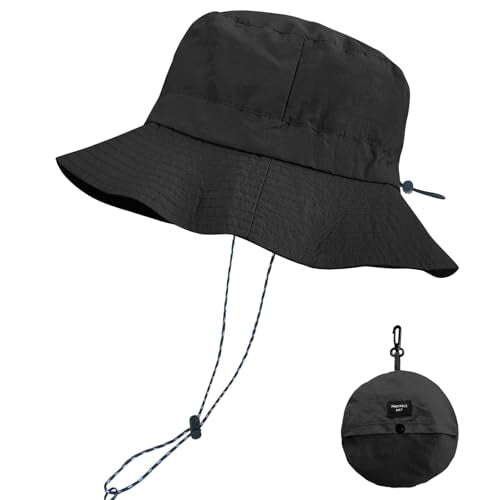Packable Sun Bucket Hat for Men & Women - UV Protection & Waterproof