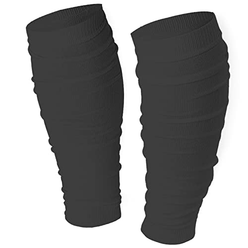 Calf Compression Leg Sleeves for Football & Sports - Black, Medium