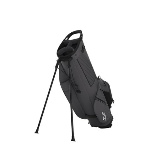 Chase Stand Golf Bag - Charcoal with 4-Way Top & Valuables Pocket