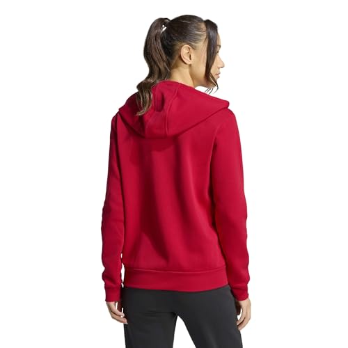 Adidas Women's Entrada 26 Full-Zip Hoodie Medium Team Power Red/White