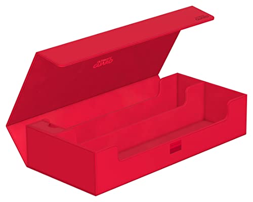 Ultimate Guard Superhive 550+ Deck Case Red for Double-Sleeved Cards, Magnetic Closure