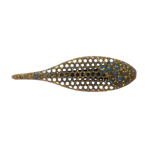 PowerBait MaxScent Flux-Gill Bait - Smoke Black Blue Gold, 3.5"